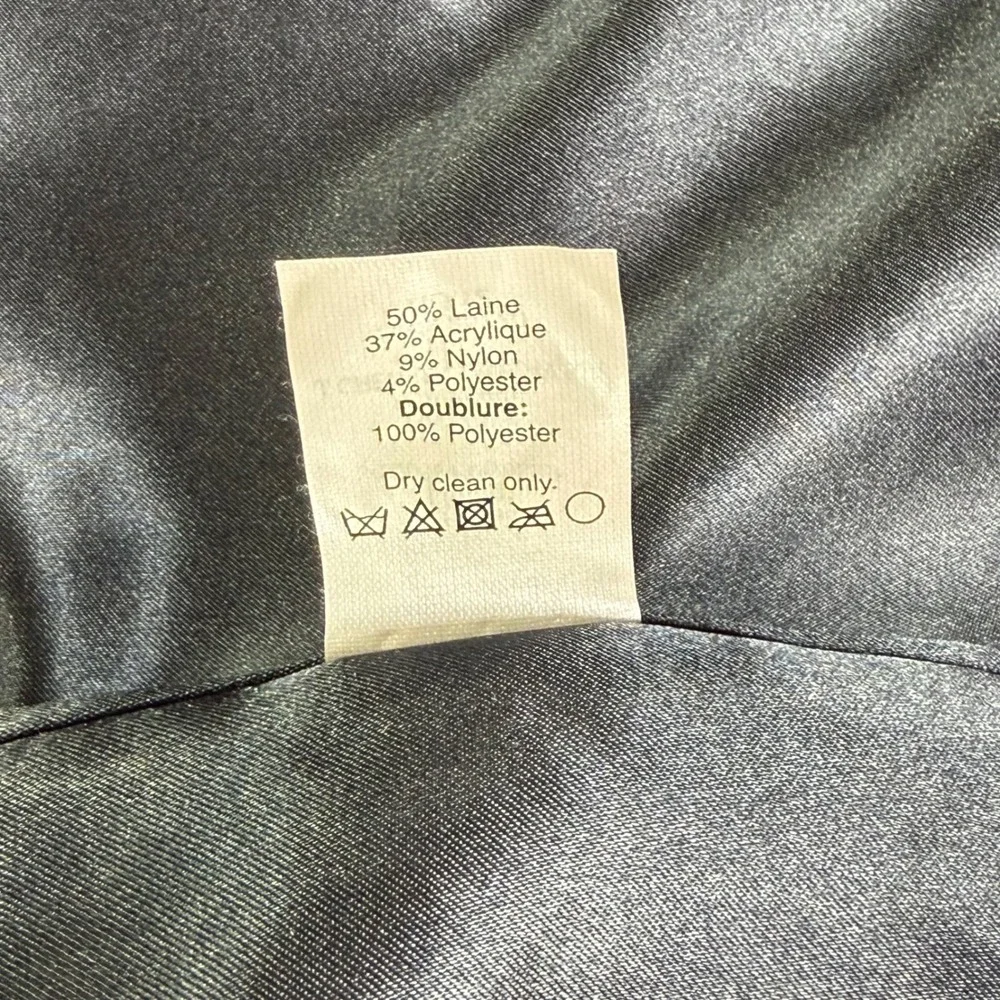 J.Crew Purple‎ Diamond Tweed Jacket Womens 6 Gold Button Fringe Trim Wool Blend - Picture 9 of 13